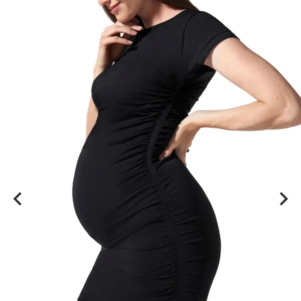 Blanqi Black Maternity Dress